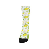 Durian pattern background Crew Socks