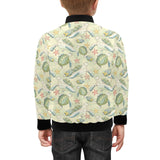 Hand drawn sea turtle fish pattern Kids' Boys' Girls' Bomber Jacket