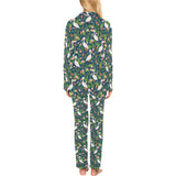 Pelican Pattern Print Design 05 Women's Long Pajama Set