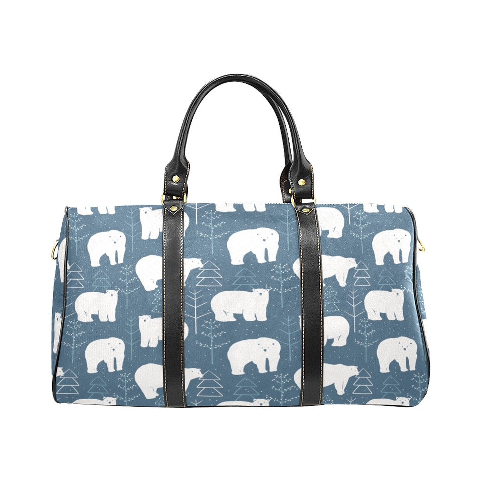 polar bear mother her child pattern Travel Bag