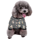 Cute koala pattern All Over Print Pet Dog Round Neck Fuzzy Shirt