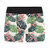 heliconia flowers, palm and monstera leaves Men's All Over Print Boxer Briefs Men's Underwear