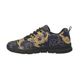 Gold dragon pattern Men's Sneaker Shoes