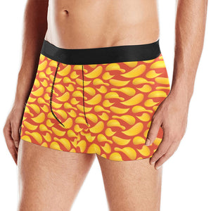Potato Chips Pattern Print Design 05 Men's All Over Print Boxer Briefs Men's Underwear