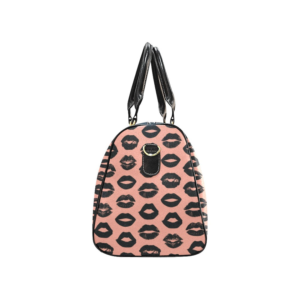 Lips Pattern Print Design 02 Travel Bag