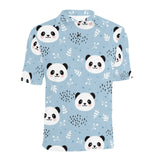 Cute panda pattern Men's All Over Print Polo Shirt