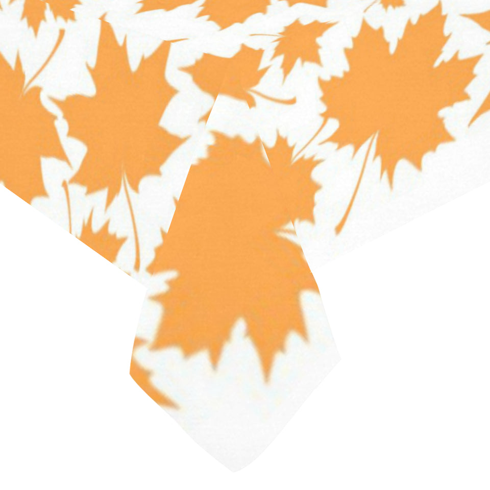 Orange Maple Leaf pattern Tablecloth