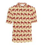Greyhound Pattern Print Design 04 Men's All Over Print Polo Shirt