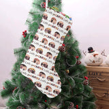 Camper Van Pattern Print Design 01 Christmas Stocking