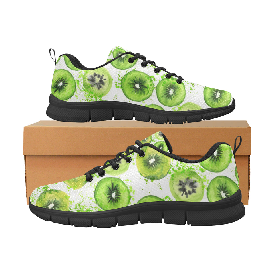 Watercolor kiwi pattern Women's Sneaker Shoes