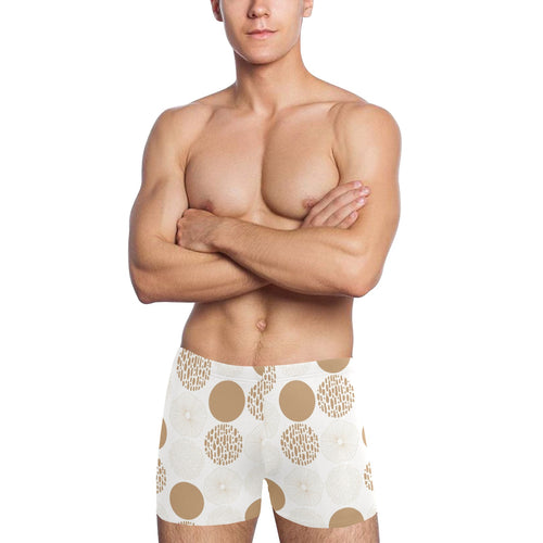 Gold Texture mushroom pattern Men's Swimming Trunks