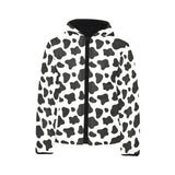 Cow skin pattern Kids' Boys' Girls' Padded Hooded Jacket