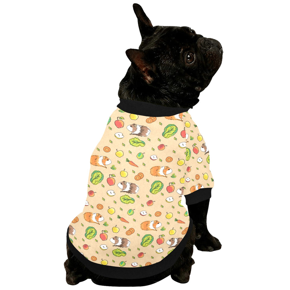 Guinea Pig Pattern Print Design 05 All Over Print Pet Dog Round Neck Fuzzy Shirt