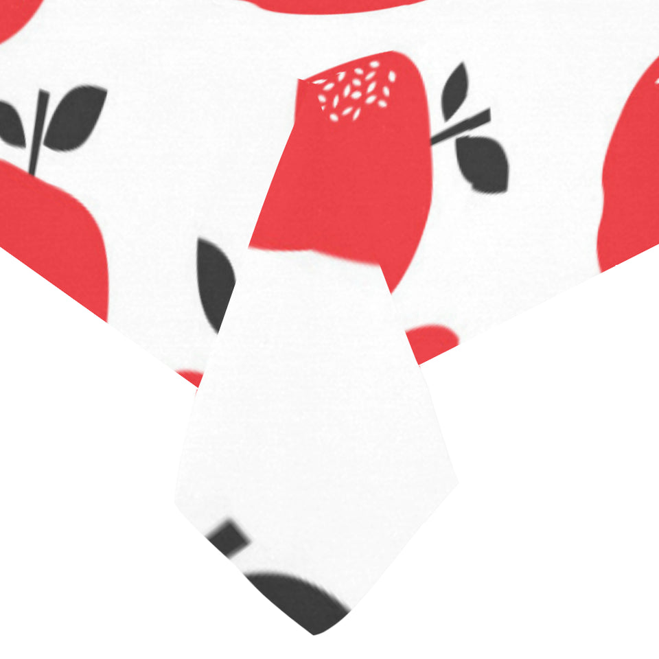 red apples white background Tablecloth