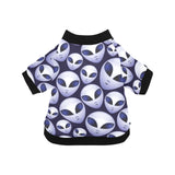 Alien Pattern Print Design 01 All Over Print Pet Dog Round Neck Fuzzy Shirt