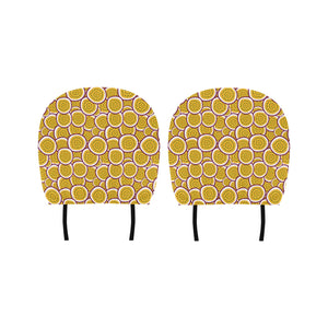 Passion fruits slice pattern Car Headrest Cover