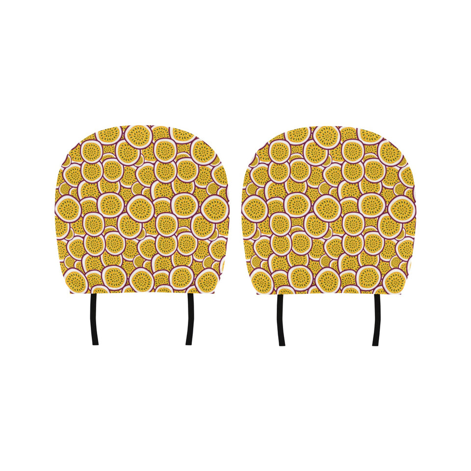 Passion fruits slice pattern Car Headrest Cover