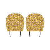 Passion fruits slice pattern Car Headrest Cover