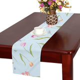 Watercolor Tulips pattern Table Runner