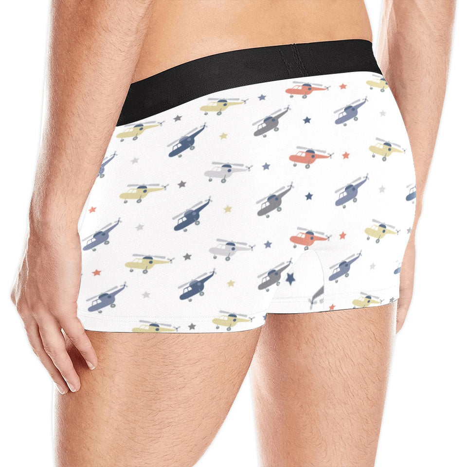 Cute helicopter star pattern Men's All Over Print Boxer Briefs Men's Underwear
