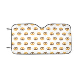 Pretzels Pattern Print Design 02 Car Sun Shade