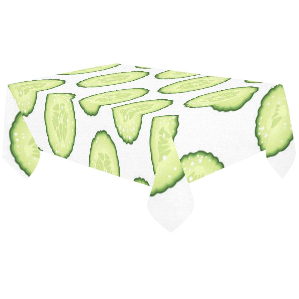 Cucumber slices pattern Tablecloth