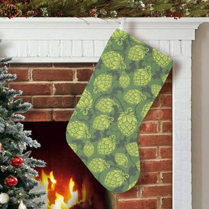 Hop pattern Hop cone background Christmas Stocking