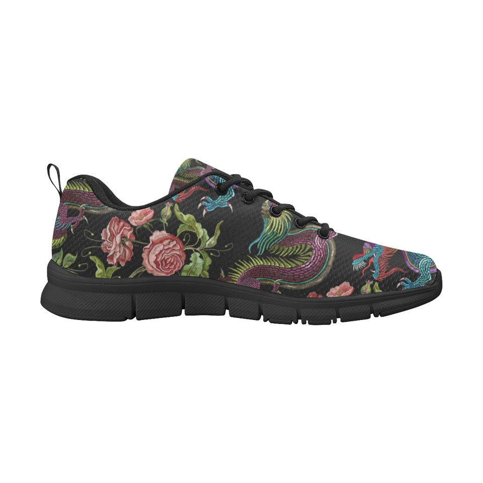 Dragons flower pattern Men's Sneaker Shoes