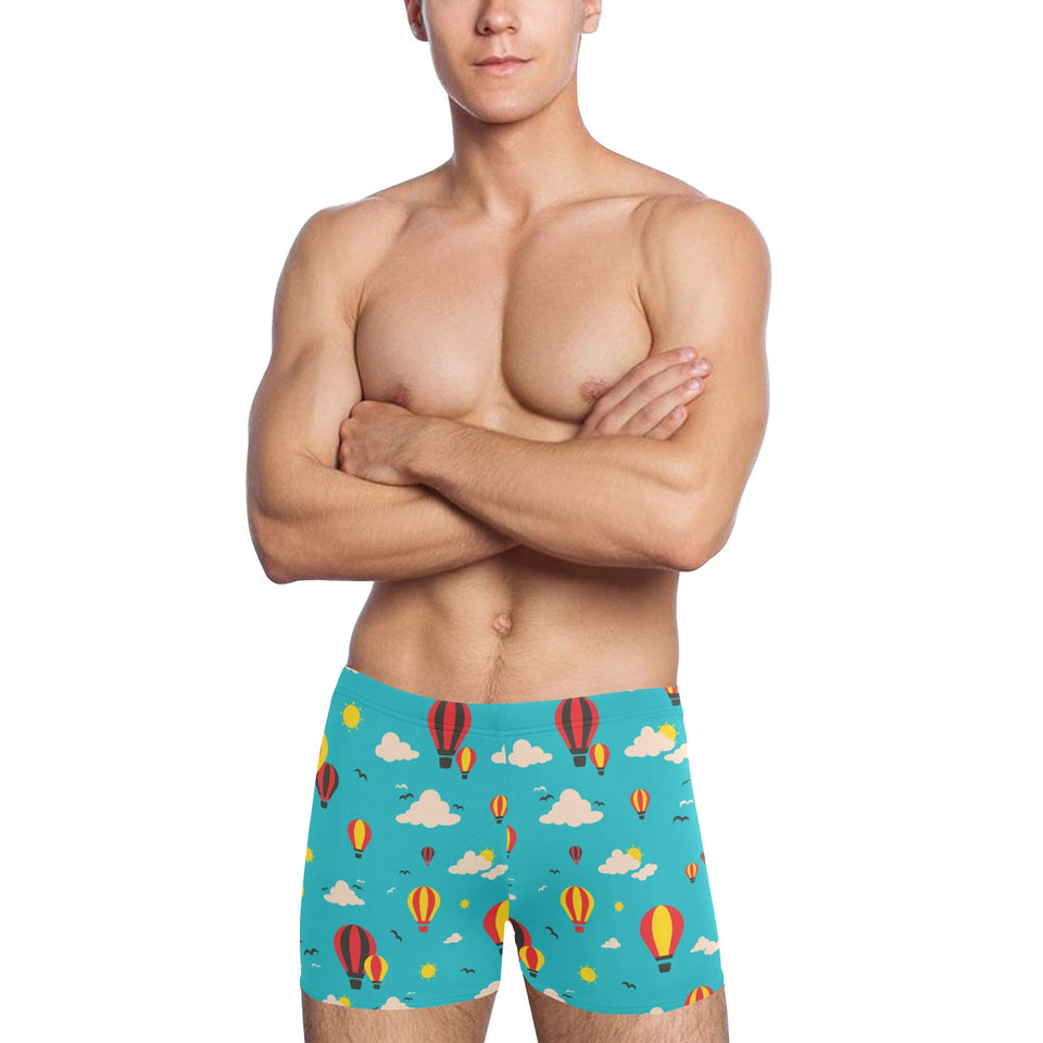 Hot Air Balloon Sky Pattern Men's Swimming Trunks