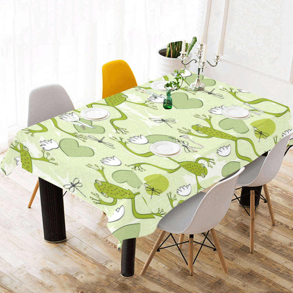 Cute frog dragonfly pattern Tablecloth