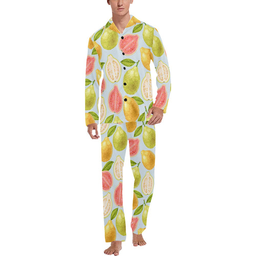 Guava design pattern Men's Long Pajama Set