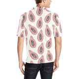 papaya pattern Men's All Over Print Polo Shirt