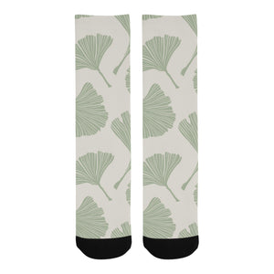 Ginkgo leaves pattern Crew Socks