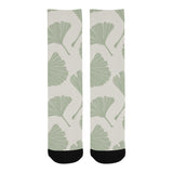 Ginkgo leaves pattern Crew Socks