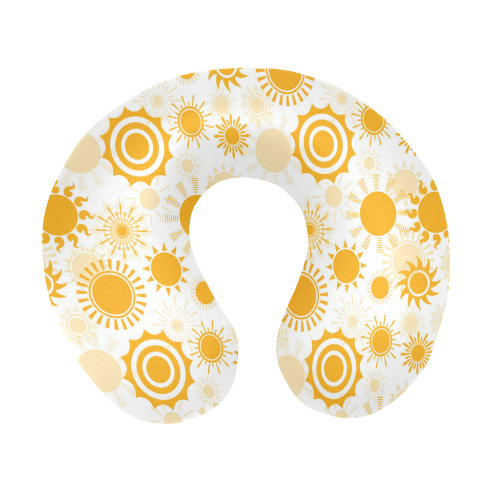 Sun design pattern U-Shaped Travel Neck Pillow