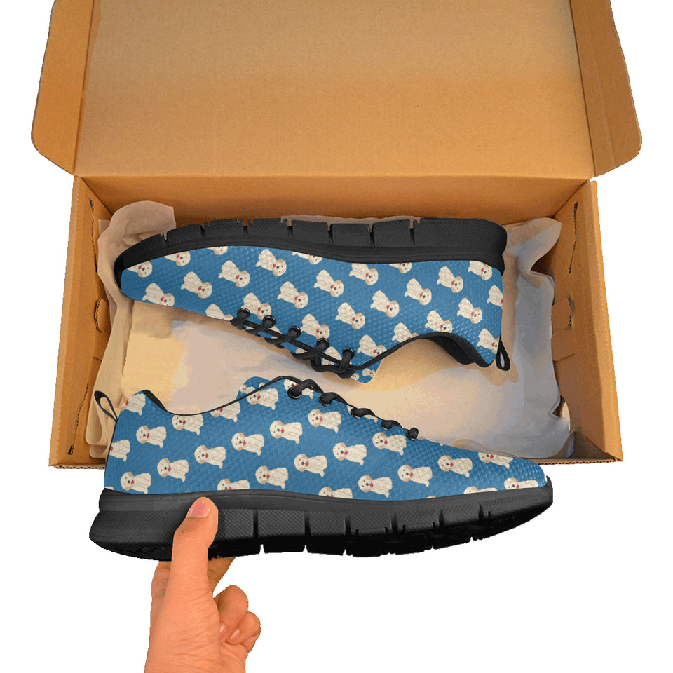 Golden Retriever Pattern Print Design 03 Women's Sneaker Shoes