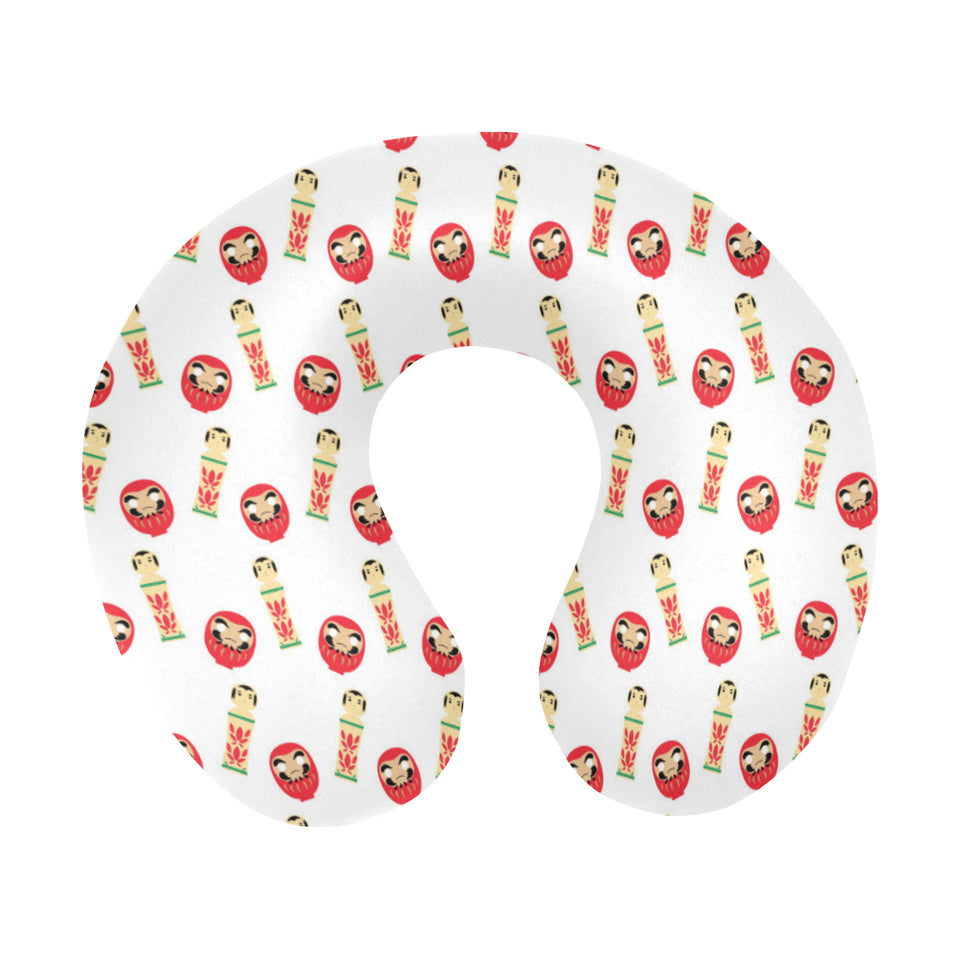 Daruma japanese wooden doll U-Shaped Travel Neck Pillow