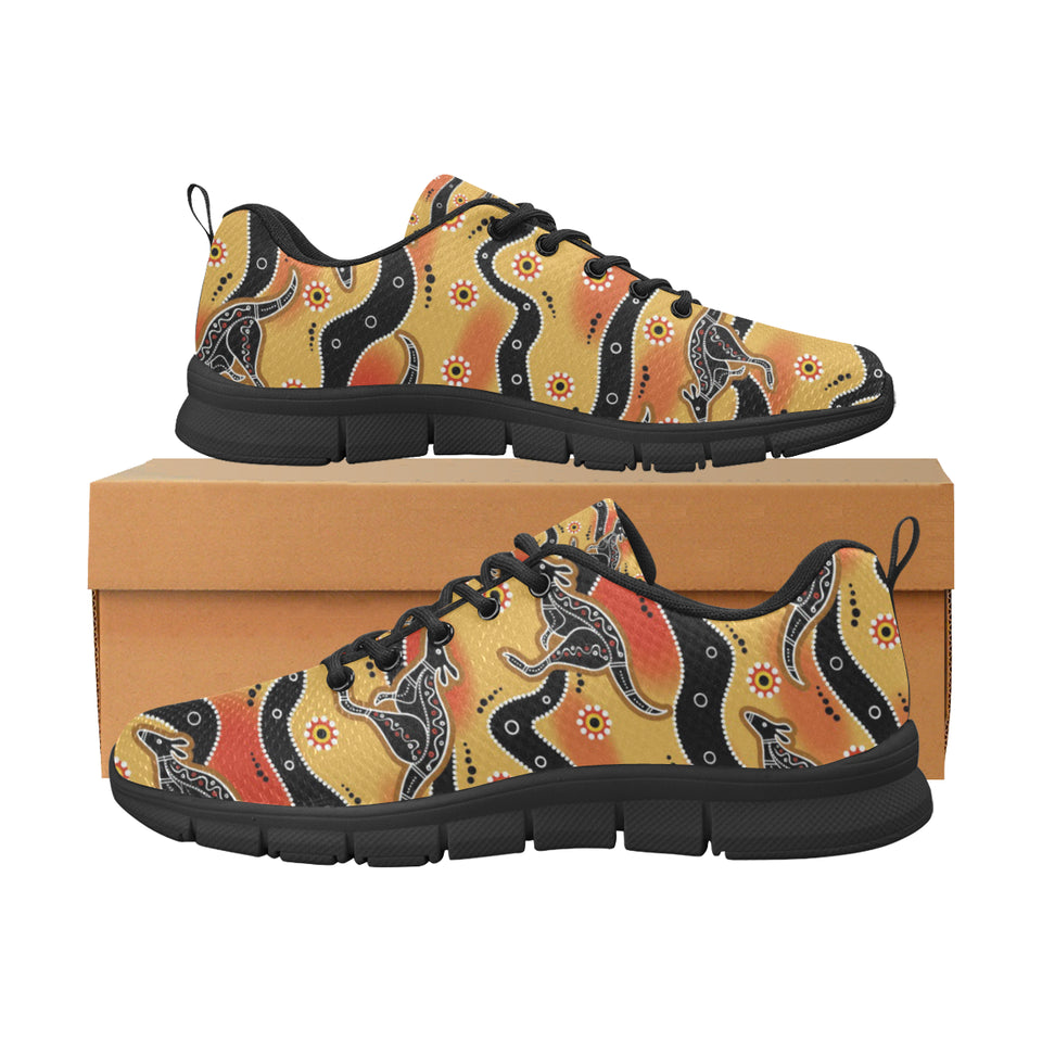 Kangaroo Australian aboriginal art pattern Men's Sneaker Shoes