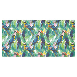 Colorful parrot exotic flower leaves Tablecloth