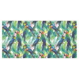 Colorful parrot exotic flower leaves Tablecloth