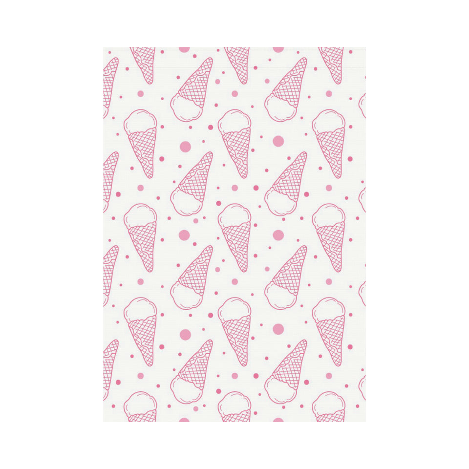 Hand drawn ice cream pattern House Flag Garden Flag