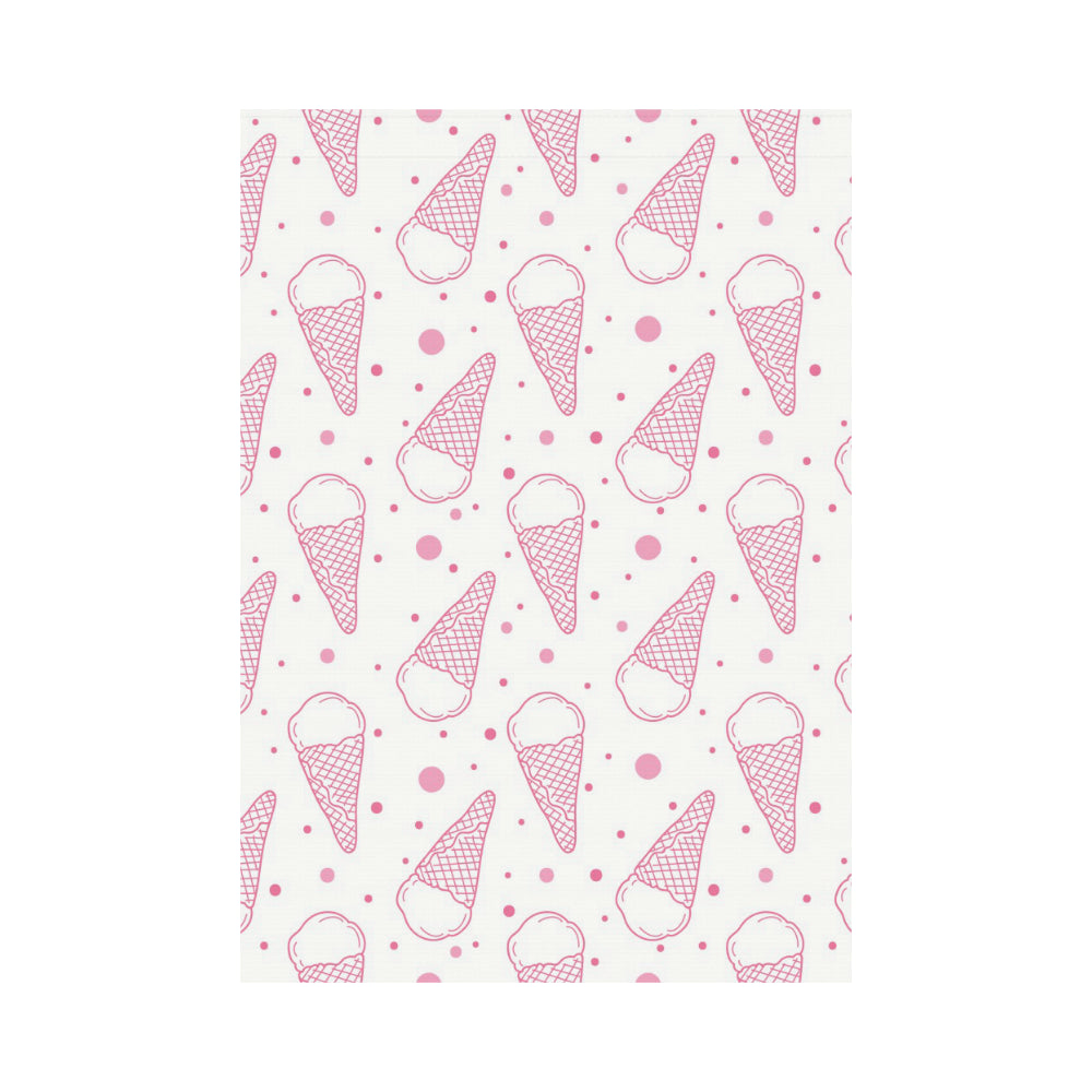 Hand drawn ice cream pattern House Flag Garden Flag