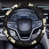 Raccoon watermelon pattern Car Steering Wheel Cover