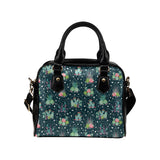 Cactus glass terrarium pattern Shoulder Handbag