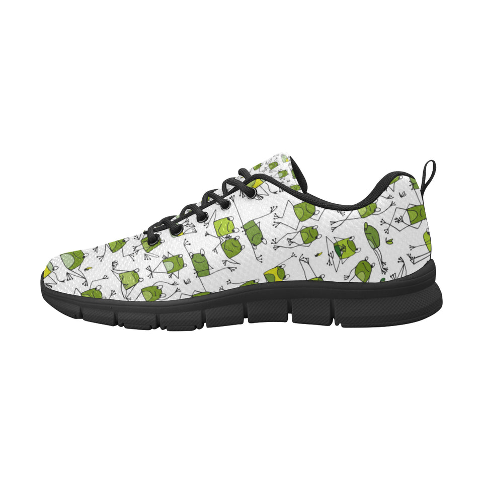 Sketch funny frog pattern Women's Sneaker Shoes