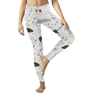 Polar bears star poka dot pattern Women's Legging Fulfilled In US