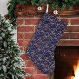 Eggplant Pattern Print Design 04 Christmas Stocking