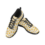 Fried Eggs Pattern Print Design 02 Men's Breathable Sneakers ( Model 055)