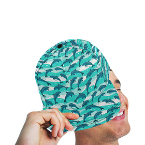 Dolphin sea pattern All Over Print Snapback Cap