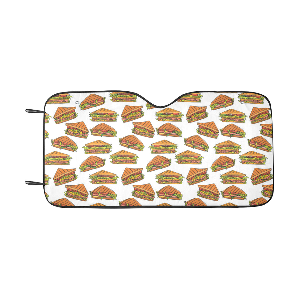 Sandwich Pattern Print Design 02 Car Sun Shade